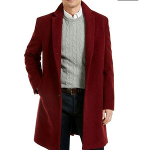 Men's Tommy Hilfiger Addison Wool-Blend Overcoat Coat. Size 40 Long. $395.